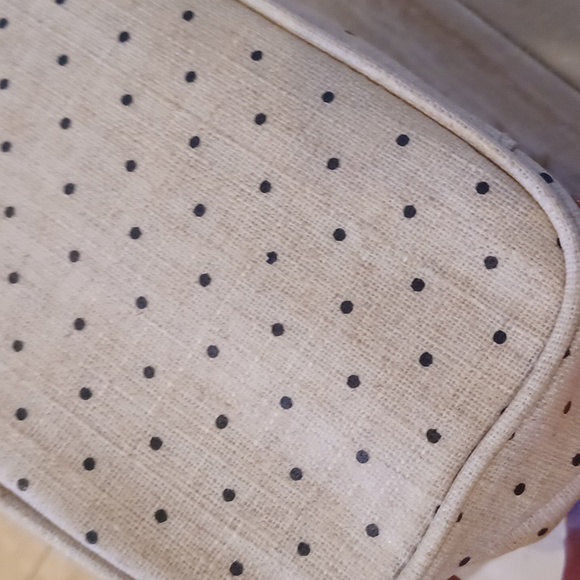 Kate Spade "Out to Lunch" Insulated Lunch Polka Dot Tote Bag/Cosmetic Bag - Picture 3 of 7